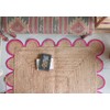Chouhan Rugs Natural Jute Scalloped Area Rugs Handwoven Boho Indoor