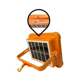 LED Solar Work Light, 6500Kelvin, 6h LED Light, USB Charging, Continuous Lighting, 5 Lighting Modes, Waterproof IP66, Portable Hanging Magnetism