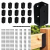 CNQLIS 16Pcs Deck Railing Bracket Connectors for 2" x 4"