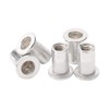 Rowiz 100 PCS M4 4mm Flat Head Aluminum Rivet Nut