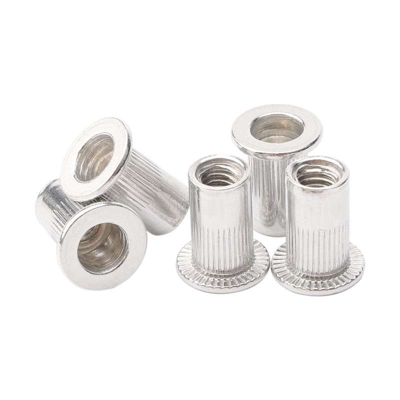 Rowiz 100 PCS M4 4mm Flat Head Aluminum Rivet Nut