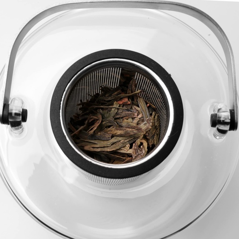 Viva Bjorn Borosilicate Glass Tea Pot for Stovetop with Loose