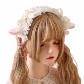 kuroobaa Sheep Ears, Headband, Sheep Horn, Headband, Lolita Style, Hair Ornament, Cosplay, Cute