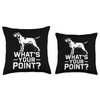 What's Your Point Funny German Shorthaired Pointer GSP Throw Pillow