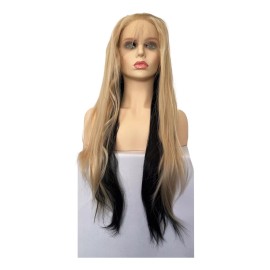 DDSCOSMETICS Peluca Degradado De Negro A Rubio Lacio Lacefront