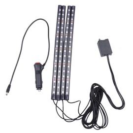 CHILDWEET Led Car Atmosphere Lamp Colors Sound Control Kit for Vehicle Decorative Lighting