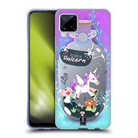 Head Case Designs Einhorn Phantasie-Geschöpf In Flaschen Soft Gel Handyhülle Hülle kompatibel mit Realme C15