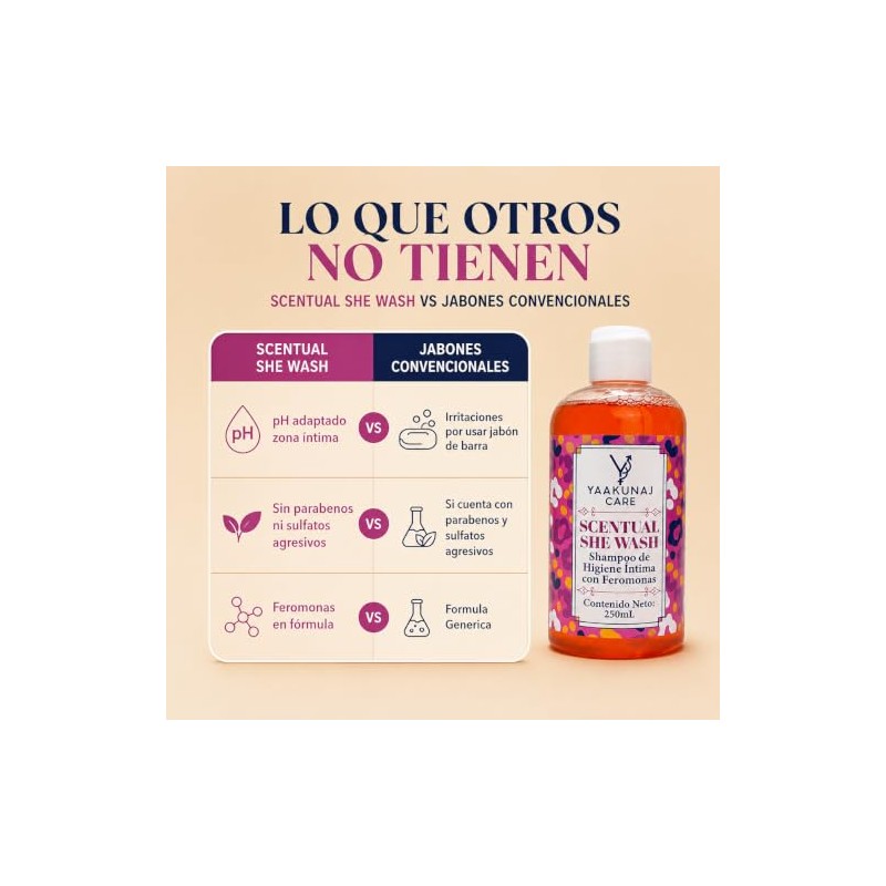 Shampoo Íntimo - Yaakunaj Care - Scentual She Wash -