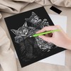 Royal & Langnickel Silver Engraving Art A4 Size Tabby Cat