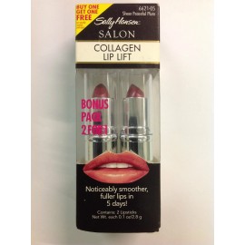 Sally Hansen BONUS PACK Sally Hansen Salon Collagen Lip Lift SHEER PEACEFUL PLUM NEW.