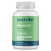 BESTVITE Vitamin D3 5000 IU (365 Capsules) - No Stearates