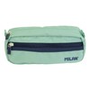 Series 1918 Rectangular Pencil Case with 2 Zips Green MILAN