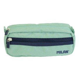 Series 1918 Rectangular Pencil Case with 2 Zips Green MILAN ®