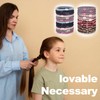 Pack of 24 Braided Hair Bobbles Cotton Hair Bobbles Multicoloured