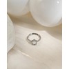 Watforsh Silver Star Celestial Crystal CZ Stone Y2k Stackable Adjustable