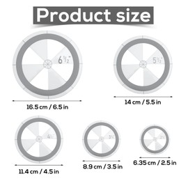 5pcs Circle Ruler Quilting Template Set, Circle Templates for Quilting Drafting Acrylic Round Quilt Circle Cutter Ruler for DIY Sewing Fabrics Crafts Design