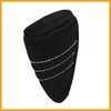 Partuto Black Zipper Closure Gear Shift Knob Cover for Auto