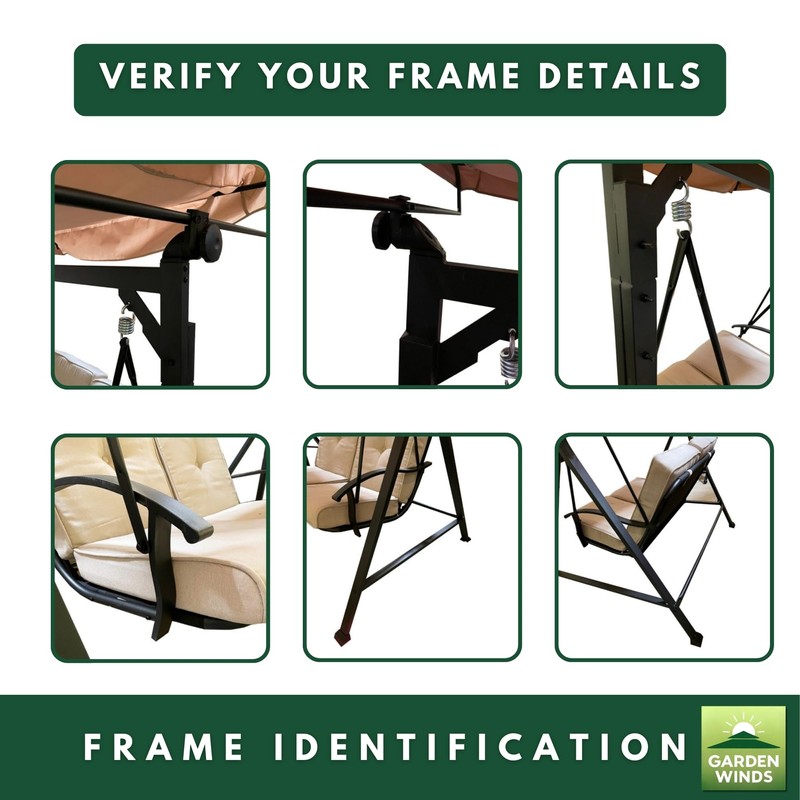 Garden Winds Durable 350 Replacement Canopy Top Compatible with Belden