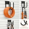 2 Pack Slat Wall Hose Hanger, Heavy Duty Metal Hose