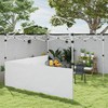 Outsunny 2 PCS Canopy Half Walls for 10' x 10'