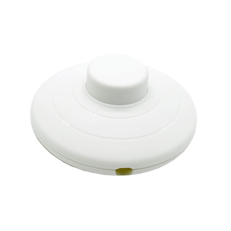 Foot Pedal Switch White + 6 Pieces Wire End Ferrules