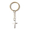 Dreambase Key Ring Cross, antique silver