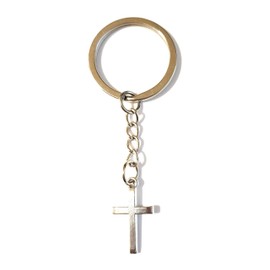 Dreambase Key Ring Cross, antique silver