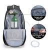 CURMIO Travel Backpack for Oxygen Tank, Black, 1 Count (Pack