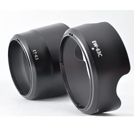 ATAK Canon Lens Hood Compatible EW-63C ET-63 Set EOS Kiss X10 X9i X9 X8i X7i 9000D 8000D 80D 70D Double Zoom Lens Kit ([EW-63C] [ET-63])