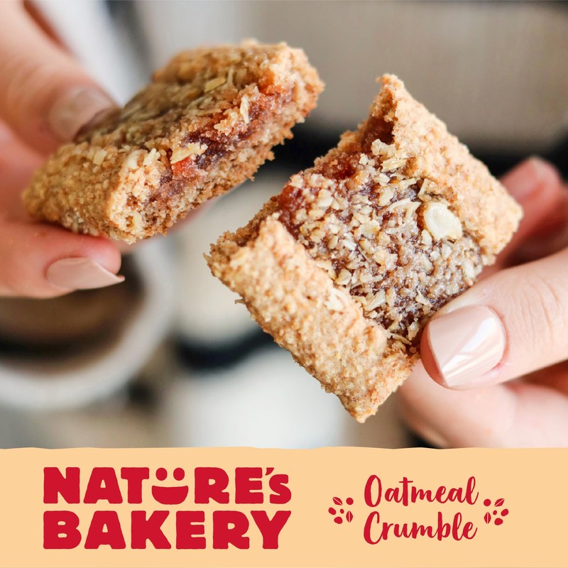 Nature’s Bakery Oatmeal Crumble Bars, Strawberry, Real Fruit, Vegan, Non-GMO,