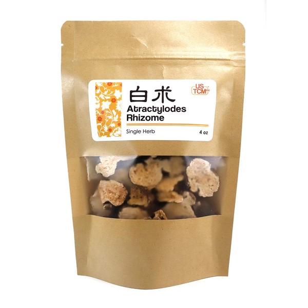 New Packaging Atractylodes Rhizome Bai Zhu 白朮 4 oz
