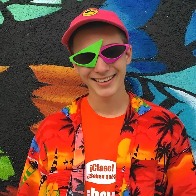 RuiJinGen Trippy Psychedelic Festivals Kaleidoscope Rainbow Sunglass Rave Goggle Glasses