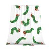 Gelasgo Caterpillar Throw Blanket Ultra Soft Flannel Blanket, Cozy Warm