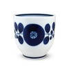 Hakusan Toki Yunomi Blue Bloom, Small, Approx. φ3.0 x 3.0