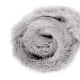 Faux Fur Trim from 1 m x 9 cm Sold by the Metre Faux Fur Strand Fur Collar Colour: Light Grey