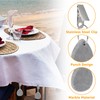 LDXDRU Pack of 24 Tablecloth Weights for Outdoors, Natural Stone