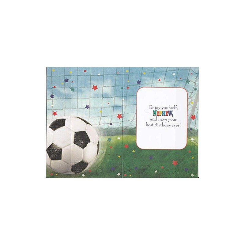 Happy Birthday Card - Nephew - Football
