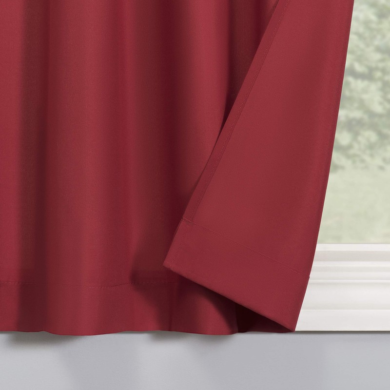 No. 918 Martine Microfiber Semi-Sheer Rod Pocket Kitchen Curtain Valance