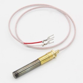 Ganivsor 1950-001 Fireplace Thermopile 24" for Robertshaw 250-750 Millivolts MV 2 Lead with PG9 Adapter-750mv