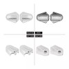 HDBUBALUS Bar Shield Rear Chrome Axle Covers Swingarm For Harley