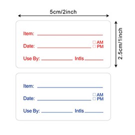 3 Rolls 1000 Pieces Removable Food Stickers, Food Freezer Lables Reminder Food Storage Labels Prep Canning Labels, for Jars, Pantry and Meal Containers