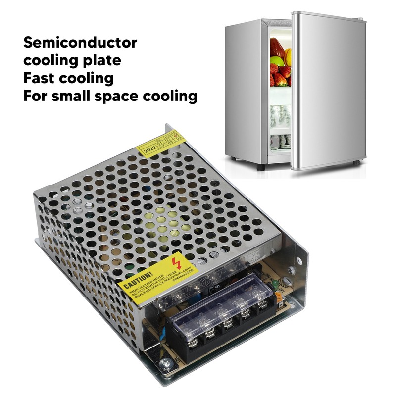 Peltier Cooler with Power Supply Semiconductor Refrigeration Cooling System DIY