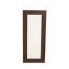Household Essentials Walnut Rectangle Mirror Wall Décor