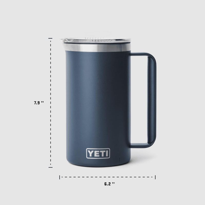 YETI Rambler 34 oz Pitcher, Vacuum Insulated, Stainless Steel with