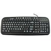 EZ See Large Print Keyboard-Black Keys-White Print