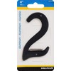 HIllman 841620 4-Inch Nail-On Black Die Cast Aluminum, House Number