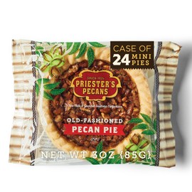 PRIESTER'S | Case of 24 | Mini Old-Fashioned Pecan Pies | Irresistible Homemade Taste | Perfect for Entertaining | 3in Mini Pecan Pies | 3oz. Each