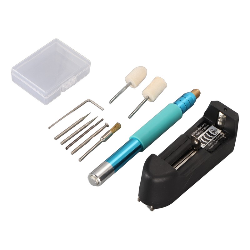 Electric Engraving Pen Stainless Steel Rechargeable Ergonomic Handle Sensitive Switch