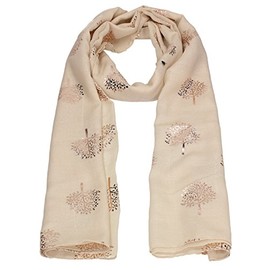 SwankySwans Mulberry Tree Celebrity Designer Scarf Womens Scarf Shawl Wrap Ladies Long Scarf (RG Beige)