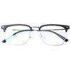 LOOVILEN Titanium Browline Full-Rim Glasses for Men,Prescription EyeGlasses Frames –